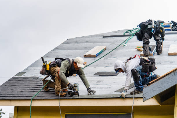 Professional Roofing technician working in Richland, NJ